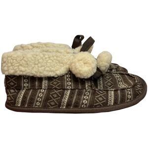 Rocket Dog Snowdrop Brown Faux Fur Slippers Women's Size 7.5 NWB